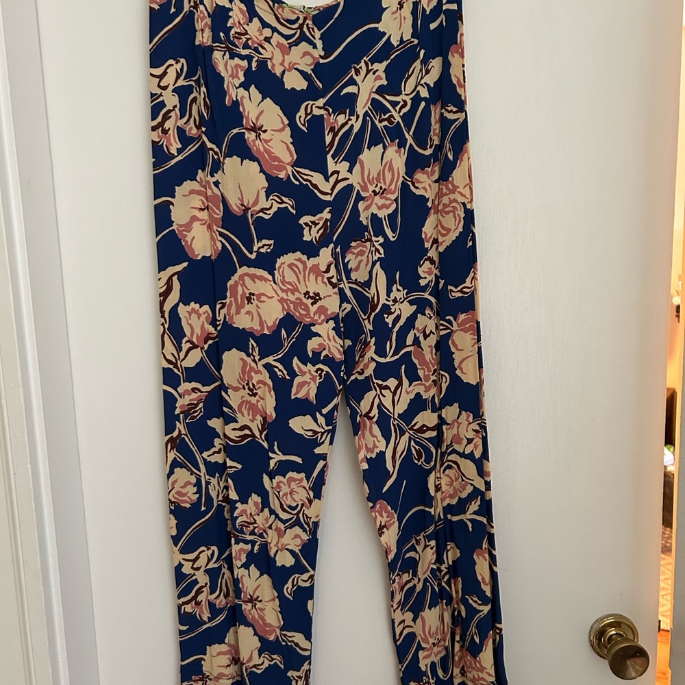 Loco Lindo Floral pants crepe rayon
